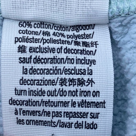 Victoria’s Secret PINK Blue & White Wide Leg Sweatpants - Picture 5 of 7